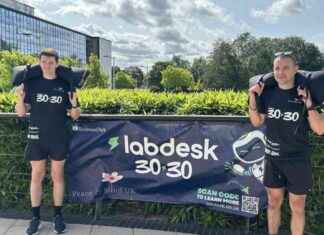 Men raise funds for Peace and Mind by carrying sandbags 50 miles news-30082024-001008