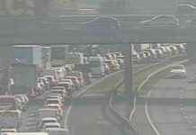 m56-traffic-jam-due-to-rush-hour-crash