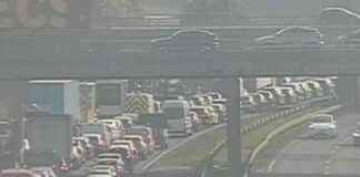 M56 Traffic Jam Due to Rush Hour Crash m56-traffic-jam-due-to-rush-hour-crash