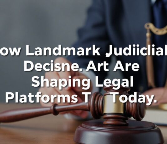 How Landmark Judicial Decisions Are Shaping Legal Platforms Today How Landmark Judicial Decisions Are Shaping Legal Platforms Today